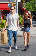 ASHLEY TISDALE in Jeans Shorts Out in New York 09/08/2015