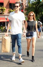 ASHLEY TISDALE in Jeans Shorts Out in New York 09/08/2015