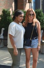 ASHLEY TISDALE in Jeans Shorts Out in New York 09/08/2015