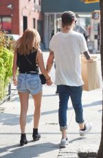 ASHLEY TISDALE in Jeans Shorts Out in New York 09/08/2015