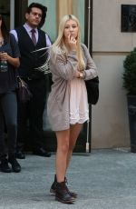 AVA SAMBORA Leaves Her Hotel in New York 09/03/2015