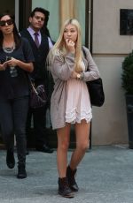 AVA SAMBORA Leaves Her Hotel in New York 09/03/2015