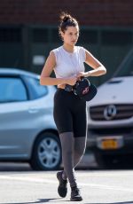 BELLA HADID Leaves a Gym in New York 09/15/2015