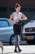 BELLA HADID Leaves a Gym in New York 09/15/2015