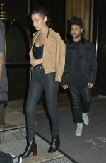BELLA HADID Night Out in New York 09/08/2015
