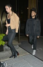 BELLA HADID Night Out in New York 09/08/2015