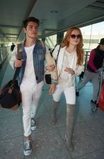 BELLA THORNE at Heathrow Airport in London 09/20/2015