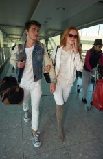 BELLA THORNE at Heathrow Airport in London 09/20/2015