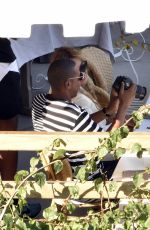 BEYONCE KNOWLES Out for Lunch at La Conca Del Sogno in Nerano 09/10/2015