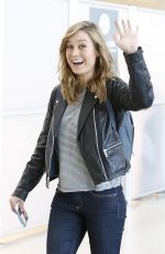 BRIE LARSON at Toronto International Airport 09/16/2015