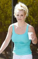 BRITNEY SPEARS Arrives at Dance Studio in Westlake Village 09/19/2015