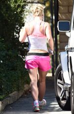 BRITNEY SPEARS in Tank Top and Shorts Out in Westlake Village 09/24/2015