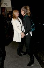 CARA DELEVINGNE and KATE MOSS Out for Dinner at Bice in Milan 09/23/2015