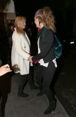 CARA DELEVINGNE and KATE MOSS Out for Dinner at Bice in Milan 09/23/2015
