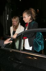 CARA DELEVINGNE and KATE MOSS Out for Dinner at Bice in Milan 09/23/2015