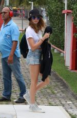 CARA DELEVINGNE at a Heliport in Rio De Janeiro 09/26/2015