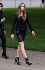 CARA DELEVINGNE at Burberry Womenswear Fashion Show in London 09/21/2015