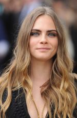 CARA DELEVINGNE at Burberry Womenswear Fashion Show in London 09/21/2015