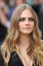 CARA DELEVINGNE at Burberry Womenswear Fashion Show in London 09/21/2015