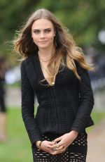 CARA DELEVINGNE at Burberry Womenswear Fashion Show in London 09/21/2015