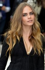 CARA DELEVINGNE at Burberry Womenswear Fashion Show in London 09/21/2015