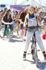 CARA DELEVINGNE at Burning Man Festival in Black Rock City 09/05/2015