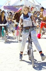 CARA DELEVINGNE at Burning Man Festival in Black Rock City 09/05/2015