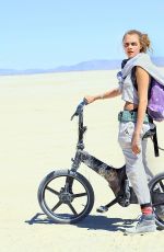 CARA DELEVINGNE at Burning Man Festival in Black Rock City 09/05/2015