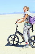 CARA DELEVINGNE at Burning Man Festival in Black Rock City 09/05/2015