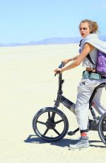 CARA DELEVINGNE at Burning Man Festival in Black Rock City 09/05/2015
