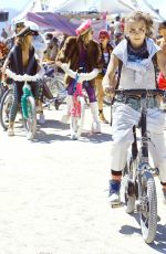 CARA DELEVINGNE at Burning Man Festival in Black Rock City 09/05/2015