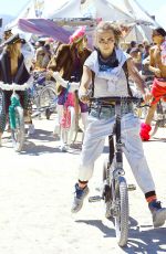 CARA DELEVINGNE at Burning Man Festival in Black Rock City 09/05/2015