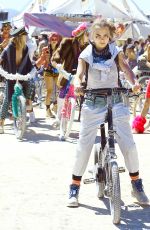 CARA DELEVINGNE at Burning Man Festival in Black Rock City 09/05/2015