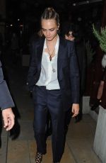 CARA DELEVINGNE at Louis Vuitton After-party in London 09/20/2015