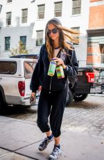 CARA DELEVINGNE heading to a Gym in New York 09/29/2015