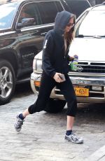 CARA DELEVINGNE heading to a Gym in New York 09/29/2015