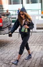 CARA DELEVINGNE heading to a Gym in New York 09/29/2015