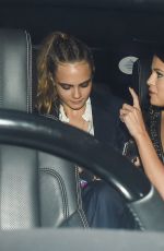 CARA DELEVINGNE Leaves Clardiges Hotel in London 09/20/2015