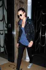 CARA DELEVINGNE Leaves Claridge