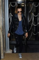 CARA DELEVINGNE Leaves Claridge