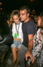 CARA DELEVINGNE Watched Rihanna Perform at Rock in Rio 09/26/2015