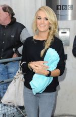 CARRIE UNDERWOOD Leaves BBC Radio in London 09/23/2015