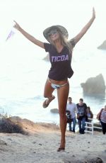 CHARLIE RIINA - 138 Water Photoshoot on the Beach in Malibu 08/31/2015