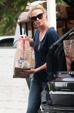 CHARLIZE THERON Leaves Bristol Farms in Hollywood 09/12/2015
