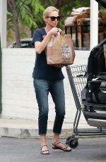 CHARLIZE THERON Leaves Bristol Farms in Hollywood 09/12/2015