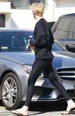 CHARLIZE THERON Out and About in Beverly Hills 09/23/2015