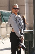 CHARLOTTE MCKINNEY Out and About at in New York 09/14/2015