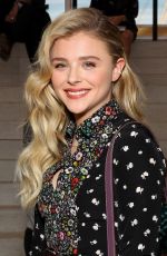 CHLOE MORETZ at The Coach Fashion Show in New York 09//15/2015