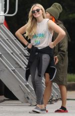 CHLOE MORETZ on the Set of Bad Neighbors 2: Sorority Rising in Atlanta 09/22/2015