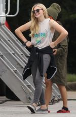 CHLOE MORETZ on the Set of Bad Neighbors 2: Sorority Rising in Atlanta 09/22/2015